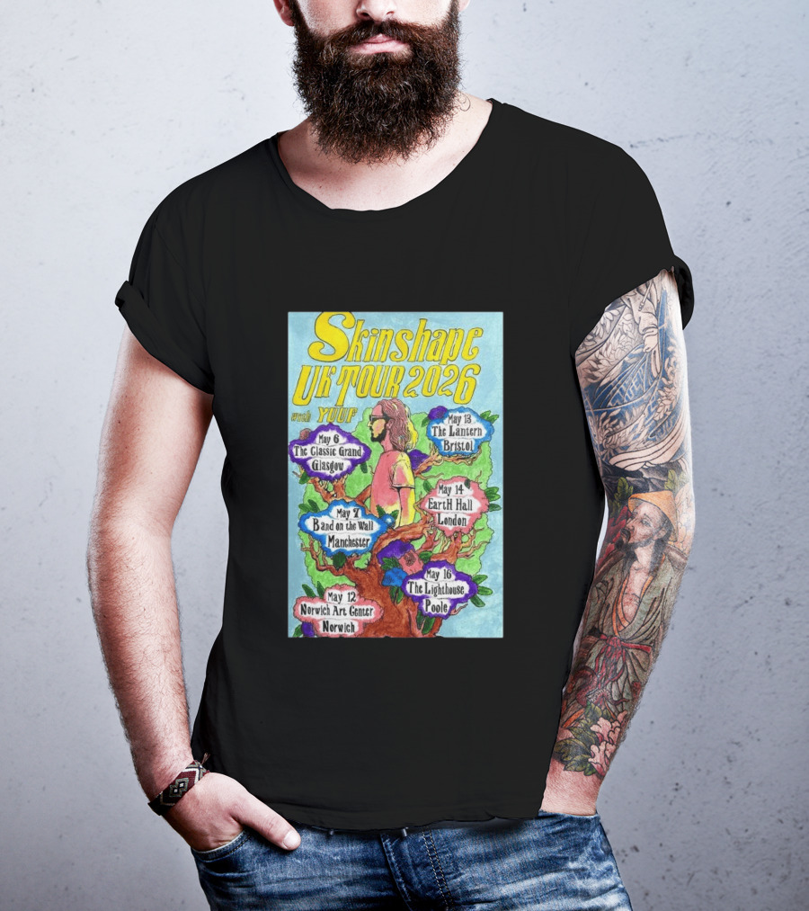 Skinshape UK Tour 2026 Glasgow Manchester Norwich Bristol London Poole With Yuuf T-Shirt