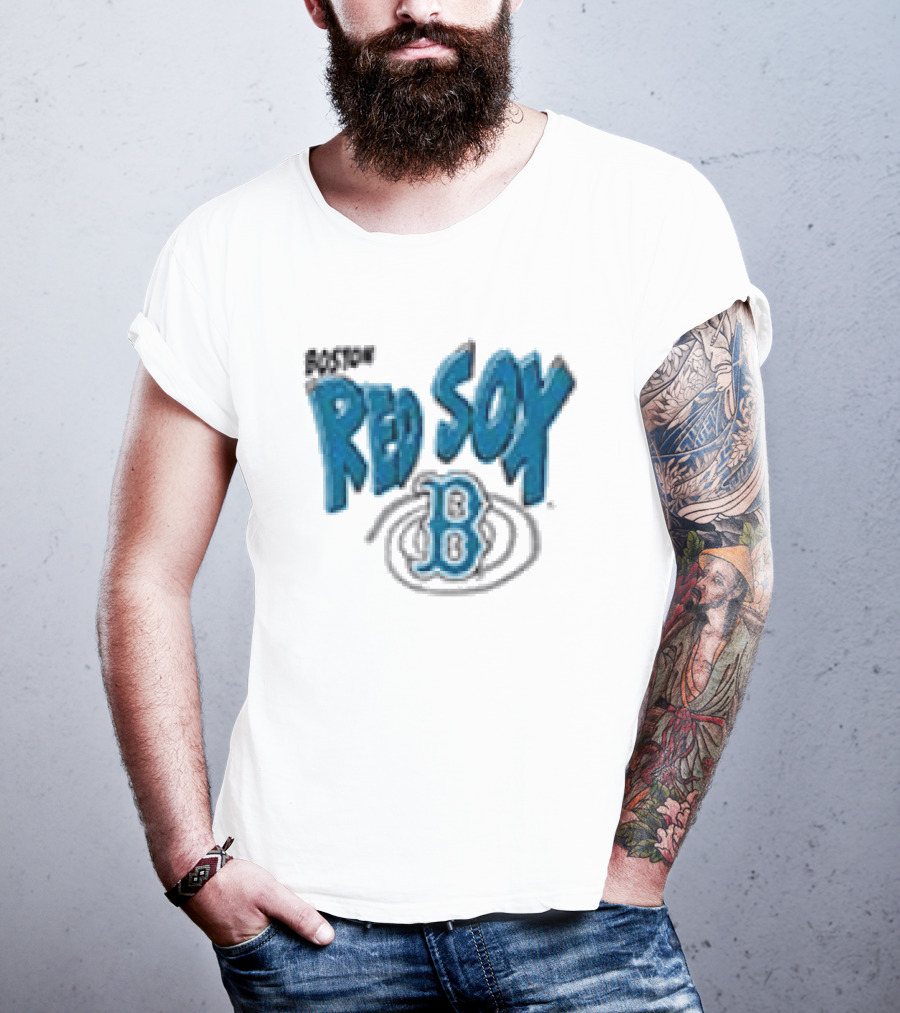 Boston Red Sox Psychedelic B Logo Swirl T-Shirt