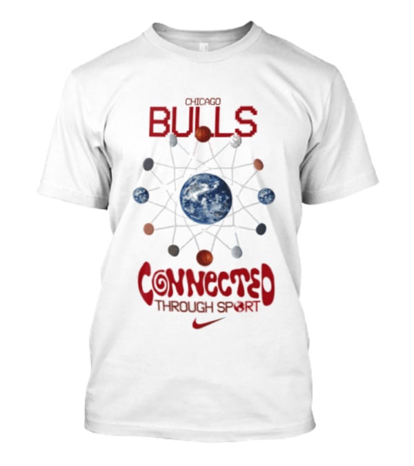 Chicago Bulls Nike Connected Through Sport Basketball Earth Network T-Shirt