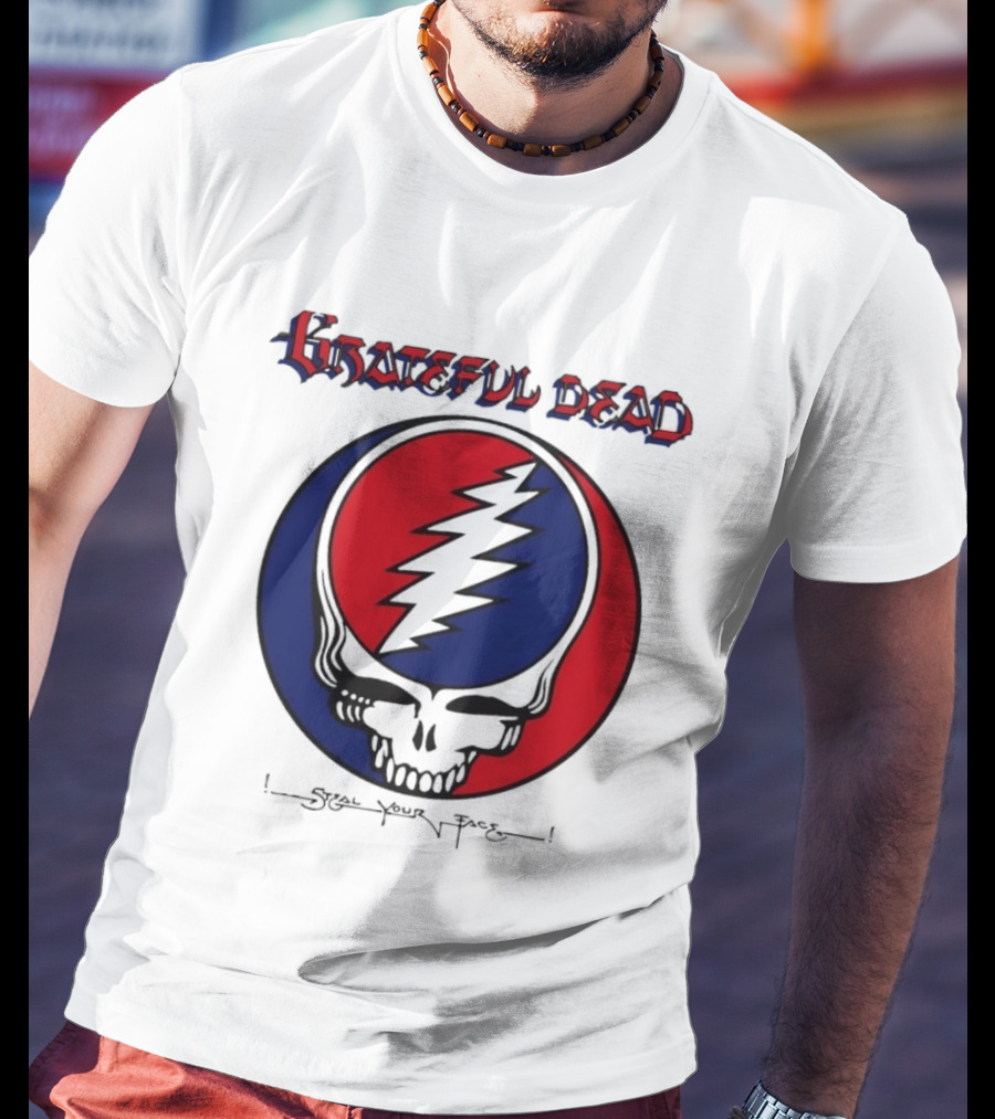 Grateful Dead Steal Your Face Skull Lightning Bolt T-Shirt