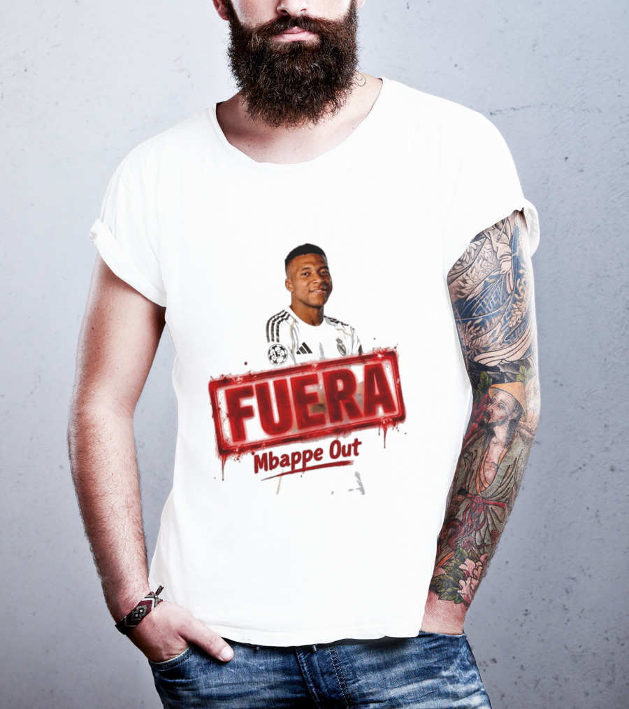 Fuera Mbappe Out Football Jersey Real Madrid T-Shirt