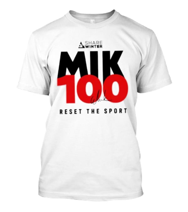 MIK 100 Reset The Sport A Share White T-Shirt