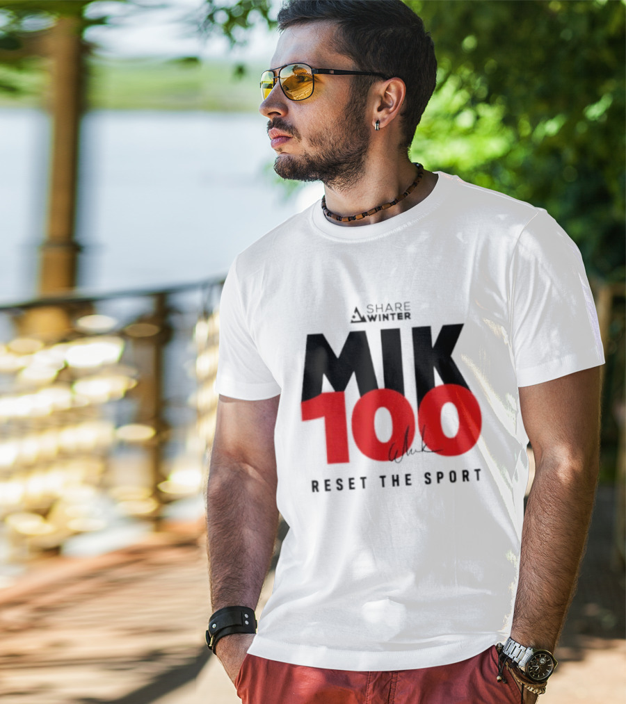 MIK 100 Reset The Sport A Share White T-Shirt