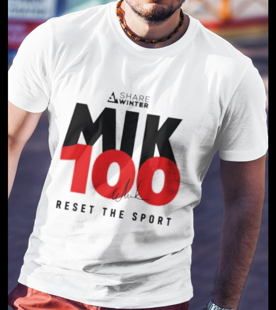 MIK 100 Reset The Sport A Share White T-Shirt
