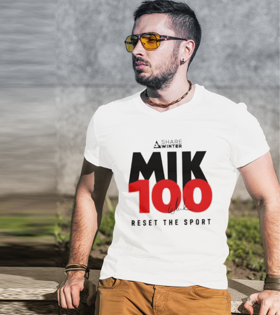MIK 100 Reset The Sport A Share White T-Shirt