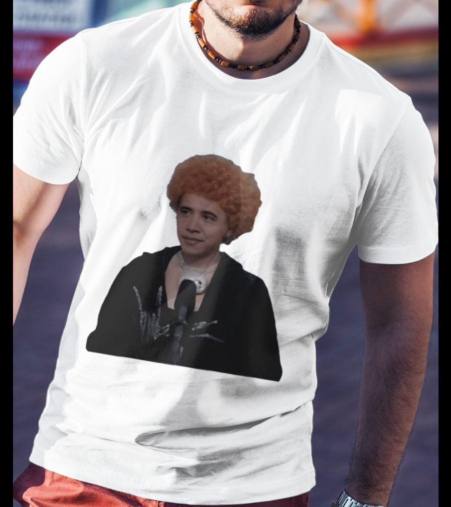 Obama Spice Meme Satirical Icon With Afro Wig T-Shirt