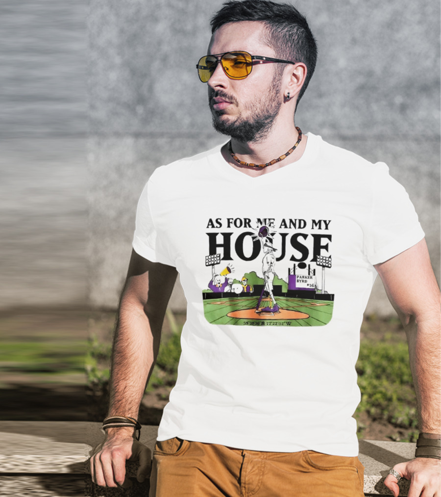 As For Me And My House Baseball Field Coordinates Parker Byrd T-Shirt