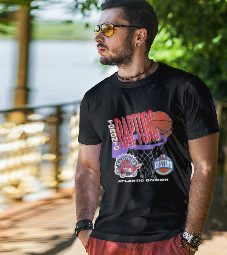 Toronto Raptors 90s Hardwood Classics Atlantic Division Eastern Basketball T-Shirt