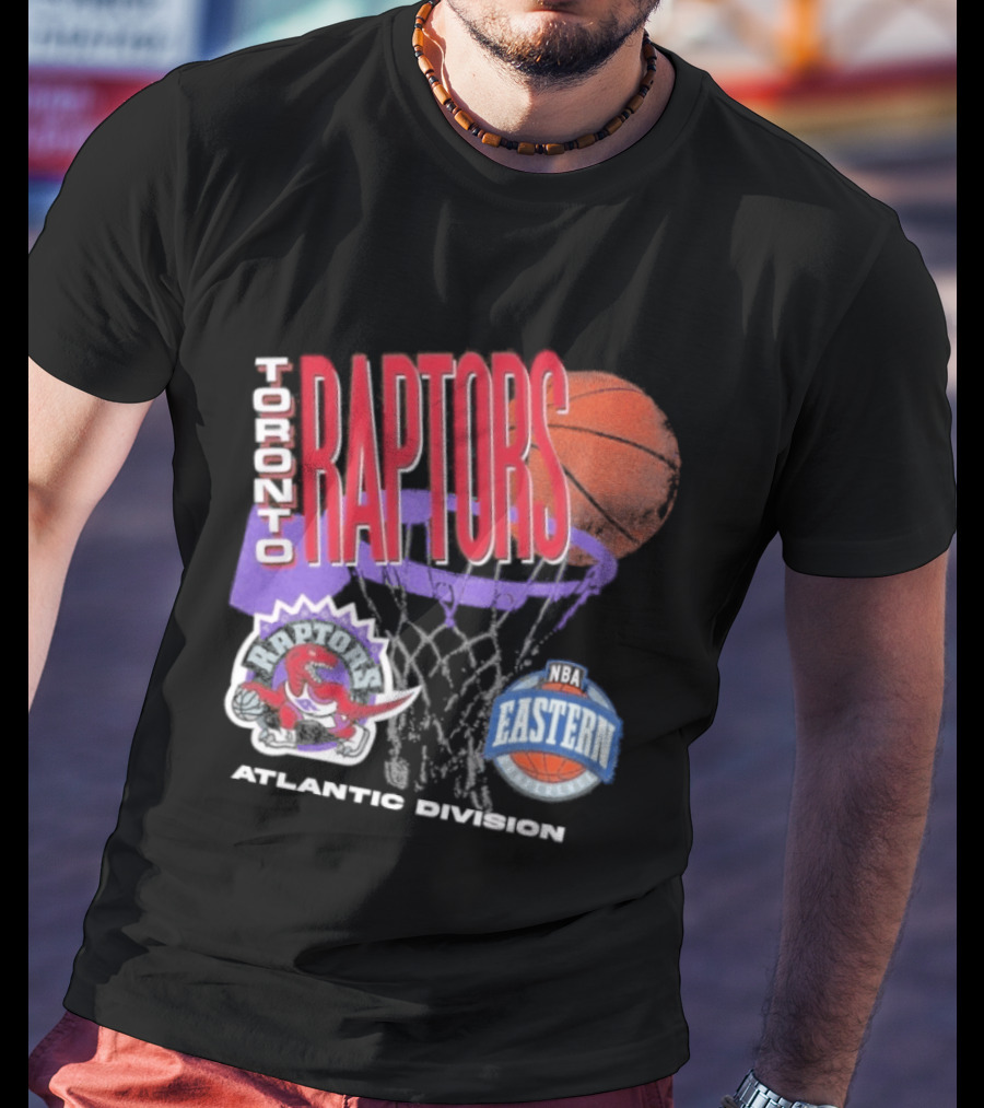 Toronto Raptors 90s Hardwood Classics Atlantic Division Eastern Basketball T-Shirt