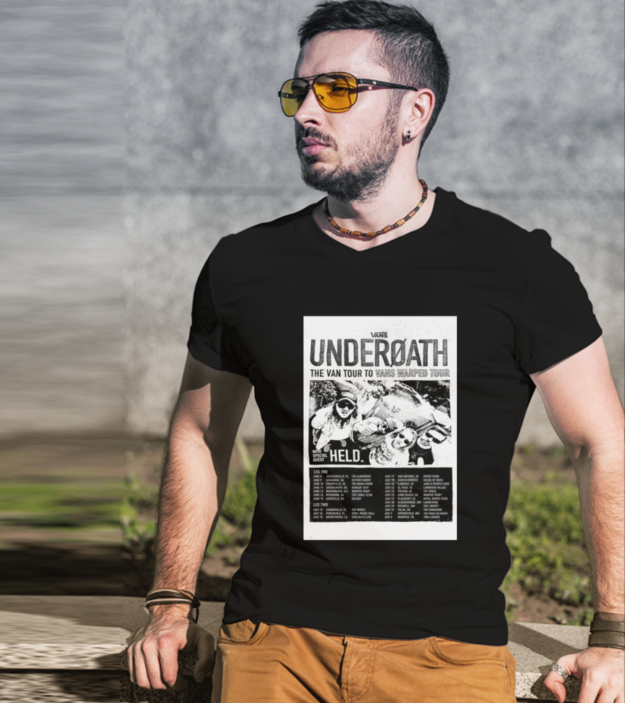 Vans Underoath The Van Tour To Vans Warped Tour 2026 With Special Guest Held T-Shirt