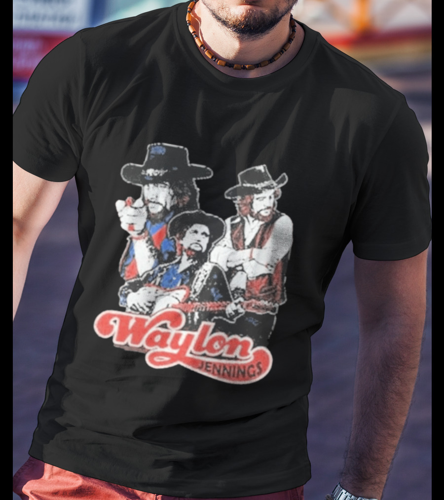 Waylon Jennings Cowboy Trio T-Shirt