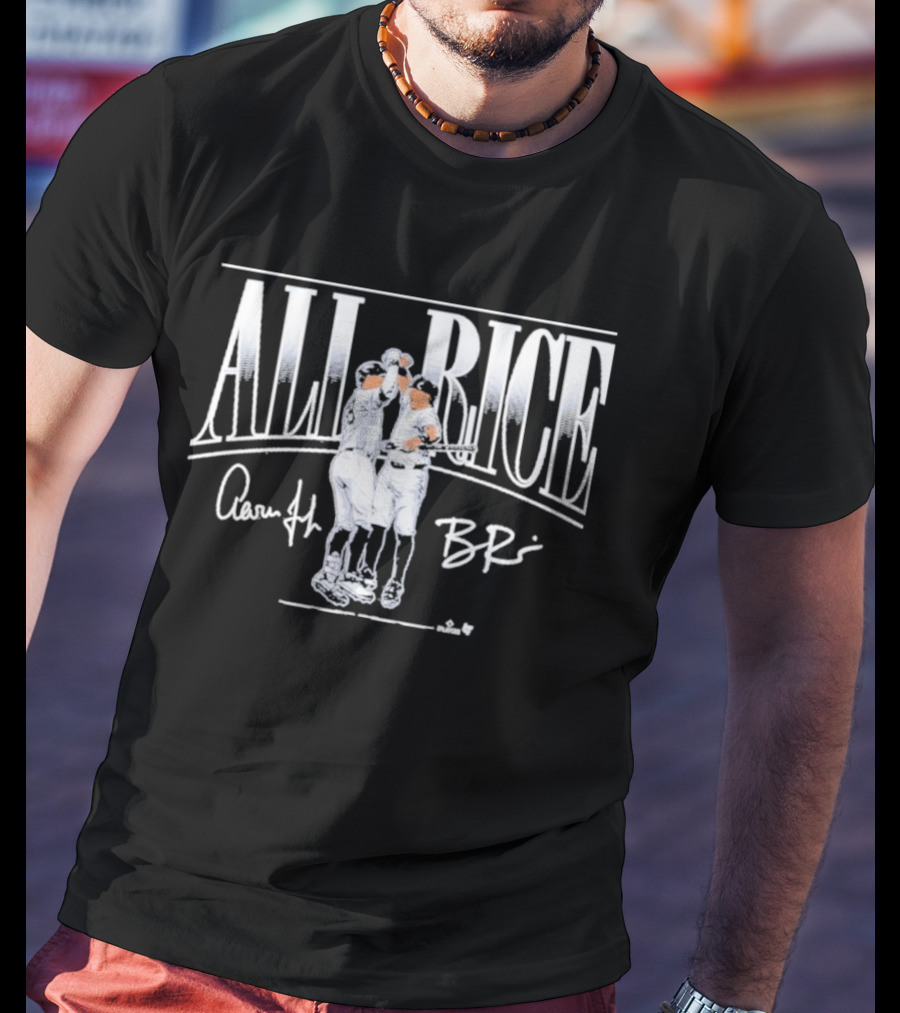 ALL RICE Aaron Judge Ben Rice Celebration T-Shirt