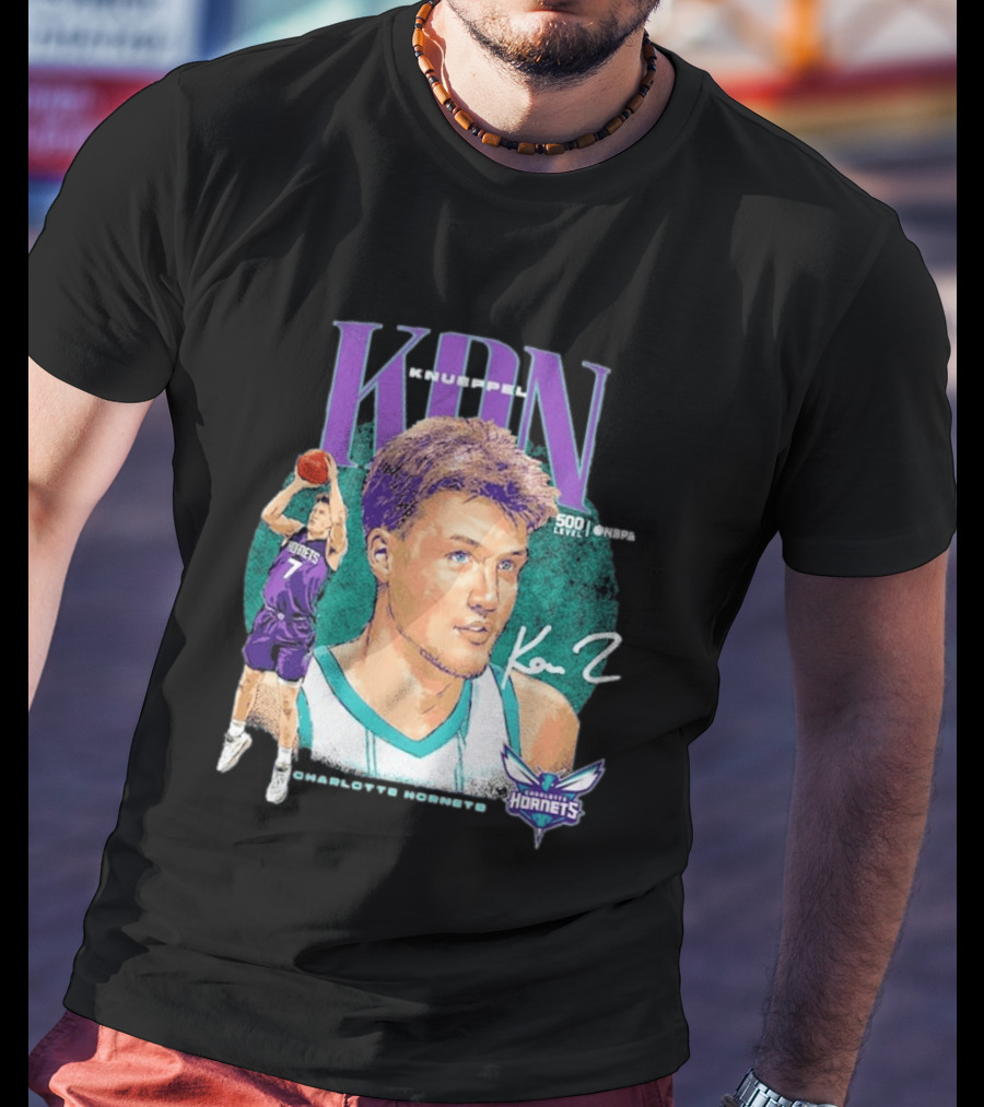 Kon Knueppel Charlotte Hornets Dual Player 500 Level NBA T-Shirt