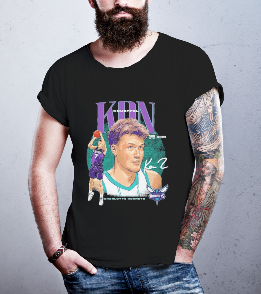 Kon Knueppel Charlotte Hornets Dual Player 500 Level NBA T-Shirt