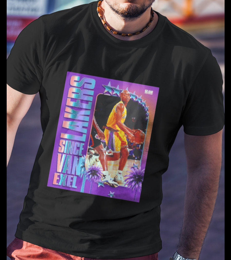 Lakers Since Van Exel SLAM Magazine Retro Basketball Legends T-Shirt