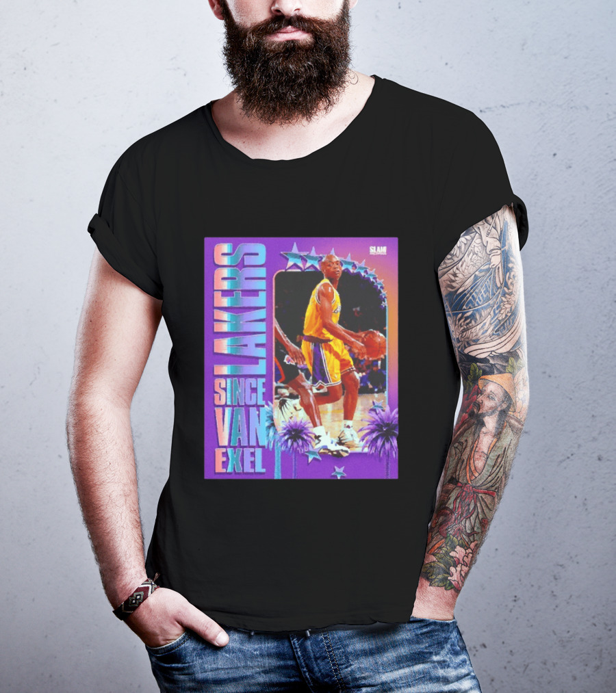 Lakers Since Van Exel SLAM Magazine Retro Basketball Legends T-Shirt