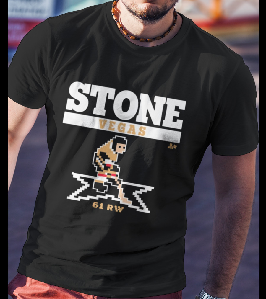 Stone Vegas Hockey 61 RW Pixel T-Shirt