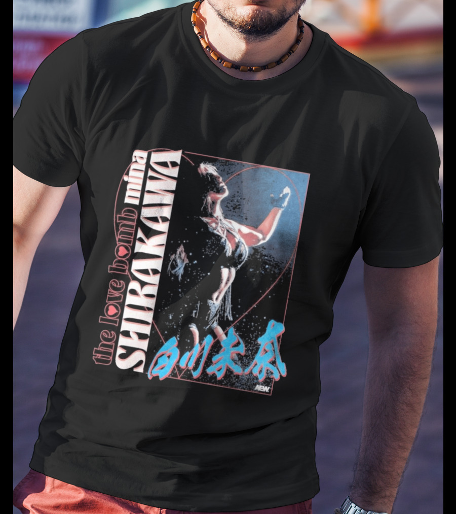 Mina Shirakawa The Love Bomb AEW Shirakawa T-Shirt