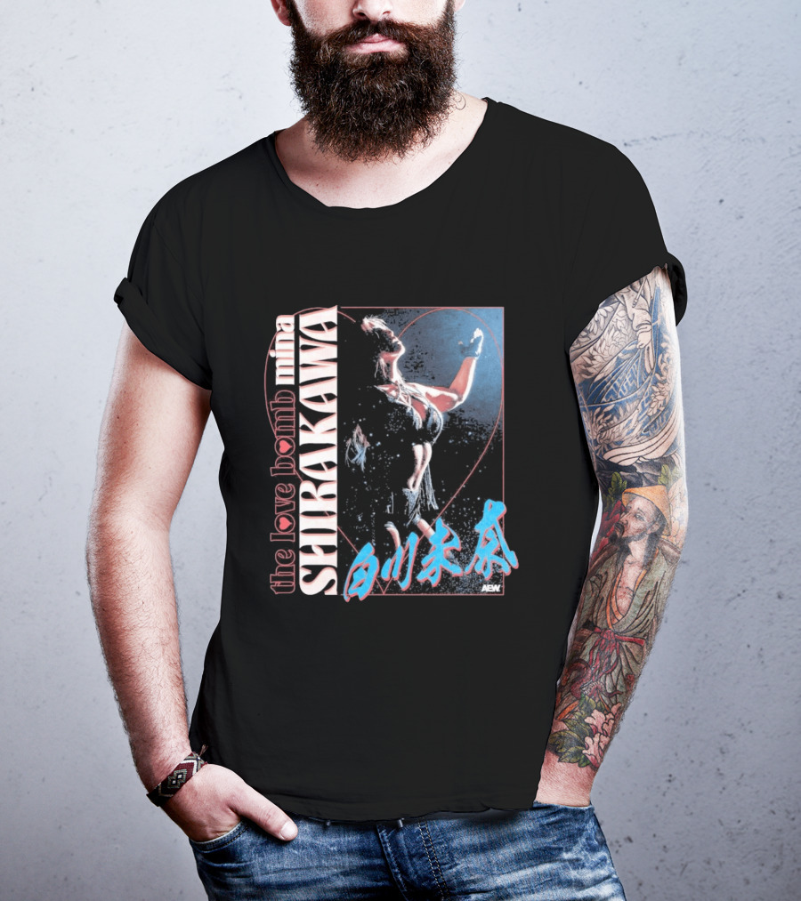 Mina Shirakawa The Love Bomb AEW Shirakawa T-Shirt