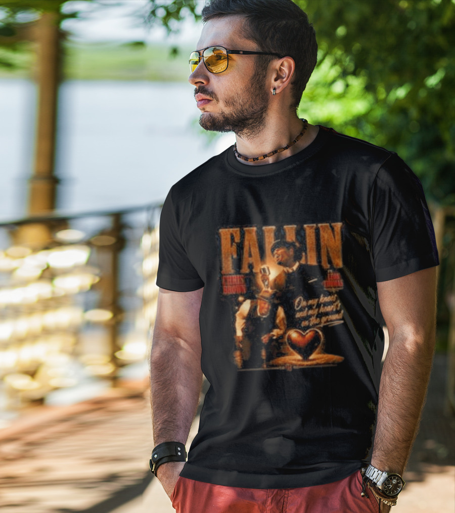 Chris Brown Fallin On My Knees Heart's On The Ground T-Shirt