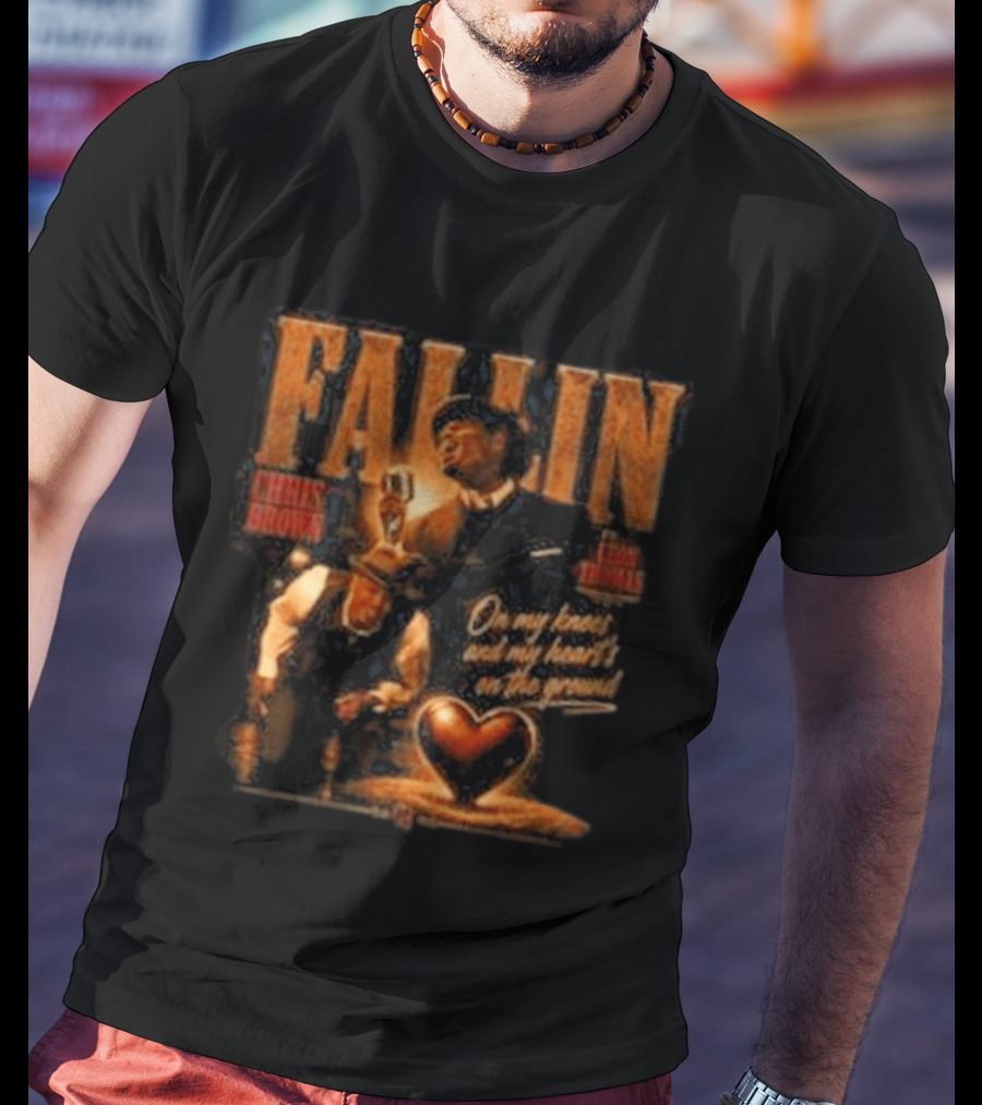 Chris Brown Fallin On My Knees Heart's On The Ground T-Shirt