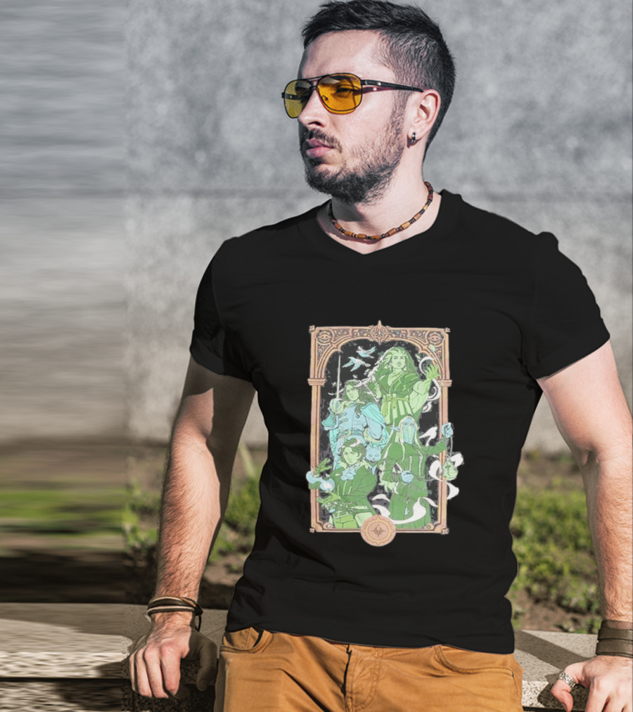Critical Role Heroes Of Araman Seekers Tabletop Adventure Characters T-Shirt