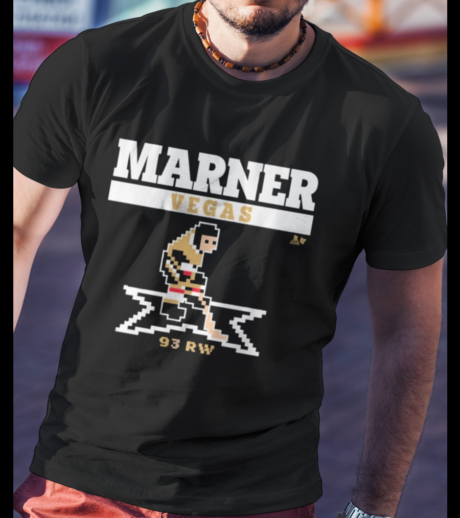 Marner Vegas 93 RW Pixel Hockey Player T-Shirt