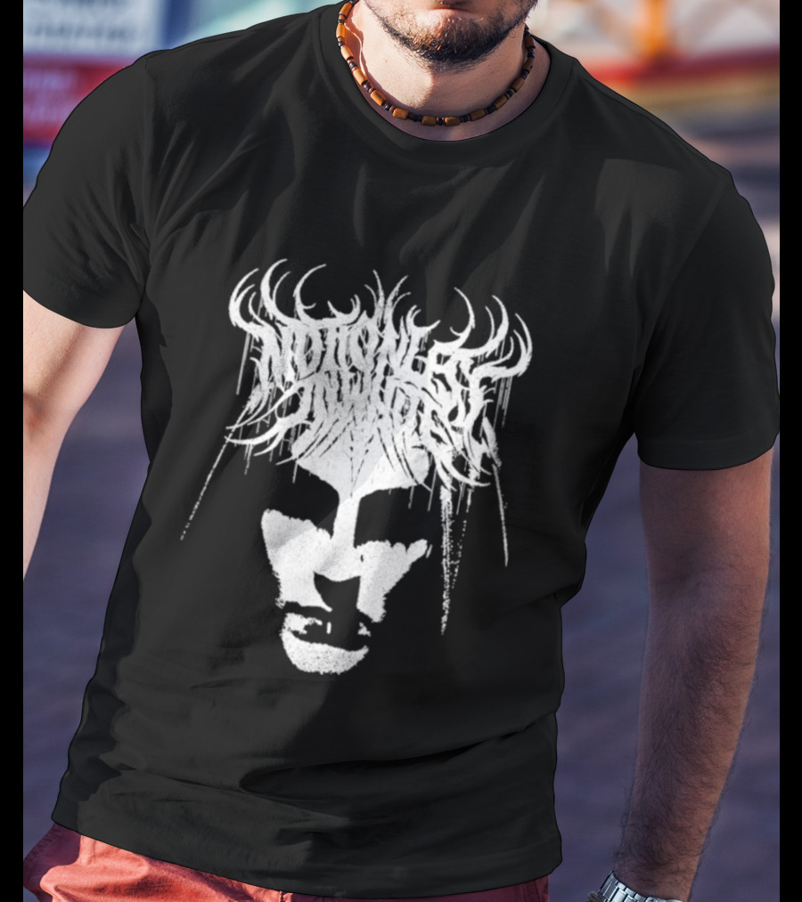 Miw Fear Not The Dark Symmetrical Antlered Reflection T-Shirt