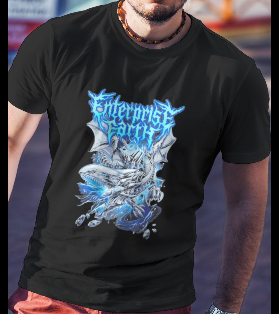 Enterprise Earth Blue Eyes White Dragon Fusion T-Shirt