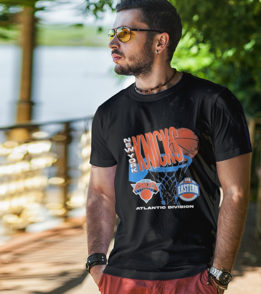 New York Knicks 90s Hardwood Classics Eastern Atlantic Division T-Shirt