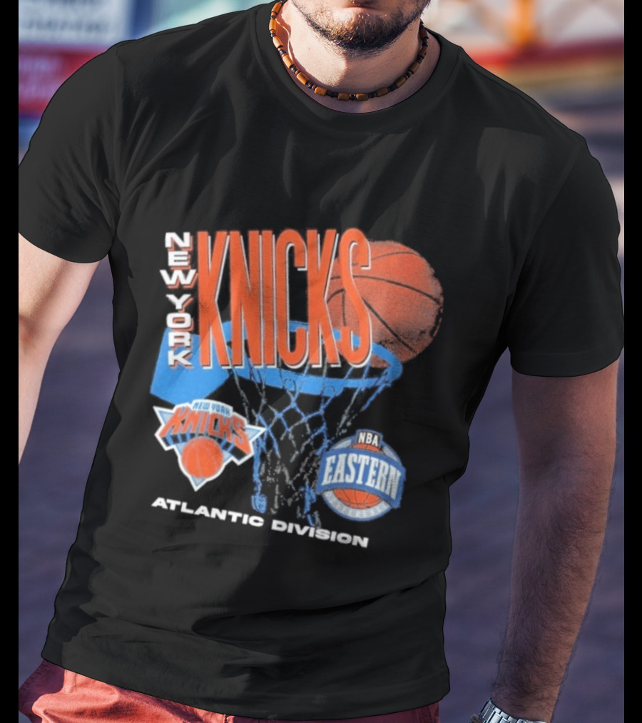 New York Knicks 90s Hardwood Classics Eastern Atlantic Division T-Shirt