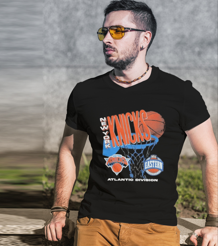 New York Knicks 90s Hardwood Classics Eastern Atlantic Division T-Shirt