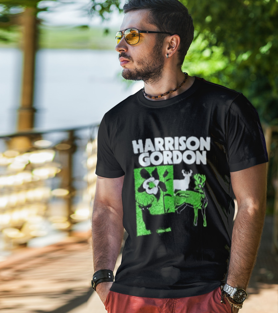 Harrison Gordon Tour Nature Wildlife Deer Flower T-Shirt