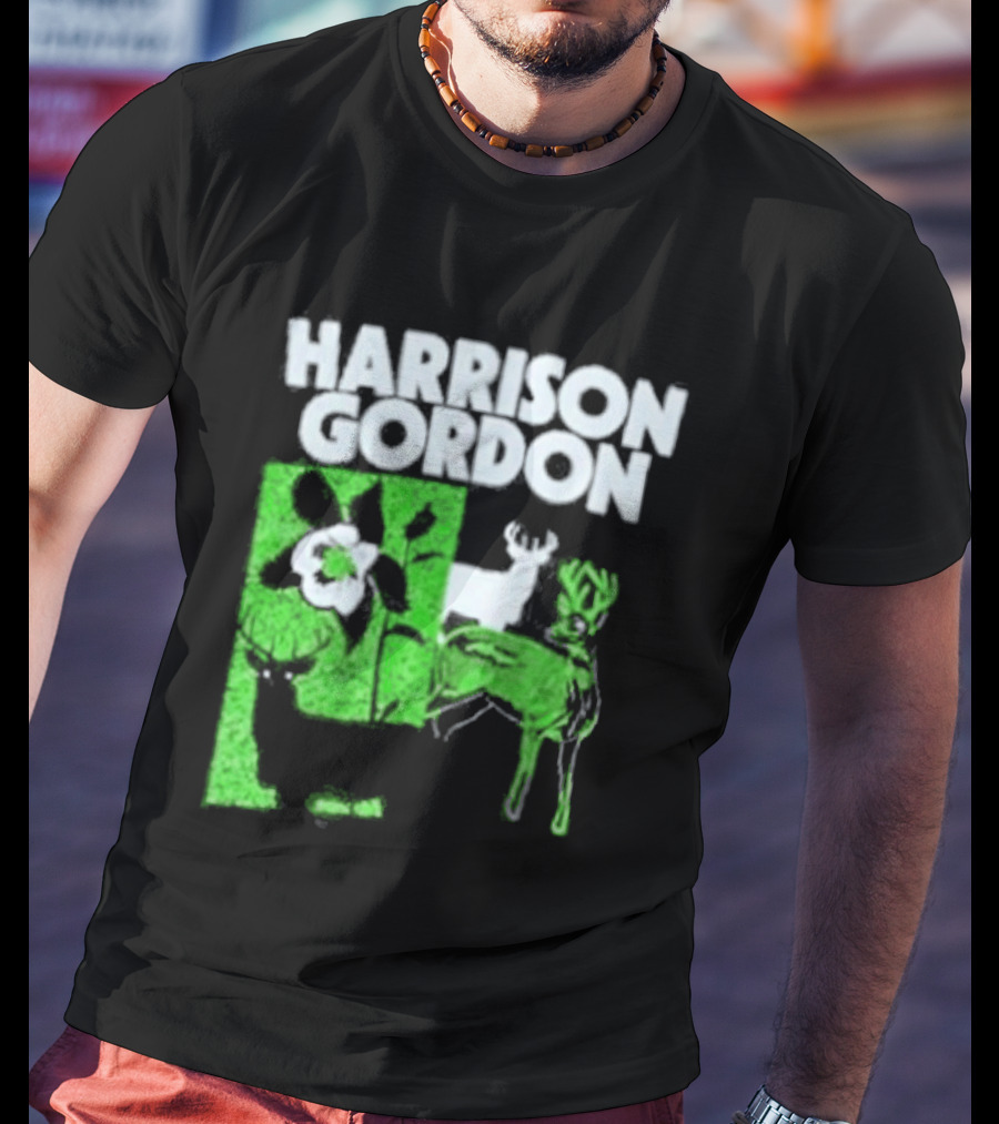 Harrison Gordon Tour Nature Wildlife Deer Flower T-Shirt