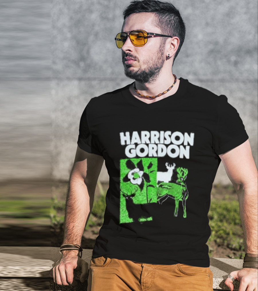 Harrison Gordon Tour Nature Wildlife Deer Flower T-Shirt