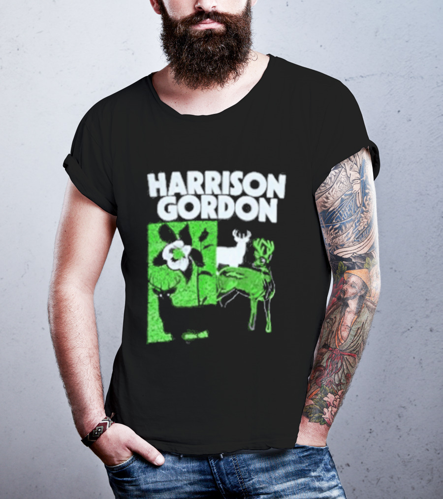 Harrison Gordon Tour Nature Wildlife Deer Flower T-Shirt
