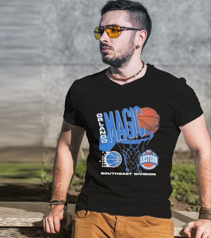 Orlando Magic 90s Hardwood Classics Southeast Division NBA Eastern Conference Basketball T-Shirt