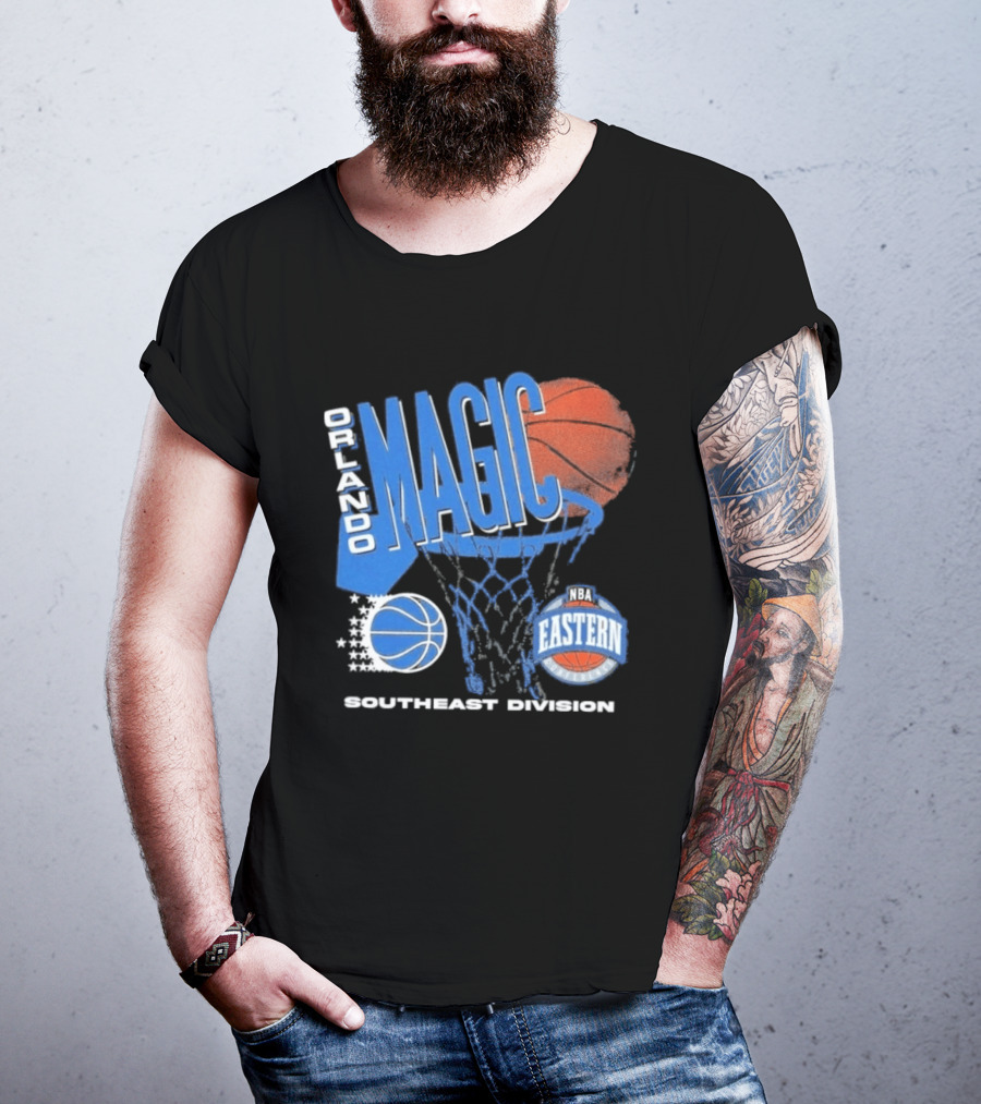 Orlando Magic 90s Hardwood Classics Southeast Division NBA Eastern Conference Basketball T-Shirt