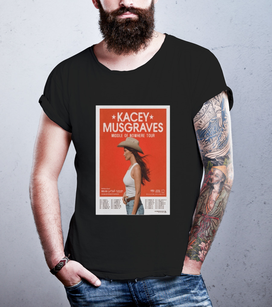 Kacey Musgraves Middle Of Nowhere Tour 2026 Concert Country Music Event T-Shirt