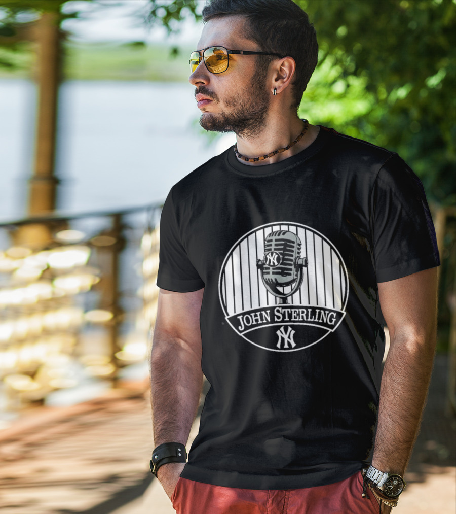 John Sterling Microphone New York Yankees Remembrance T-Shirt
