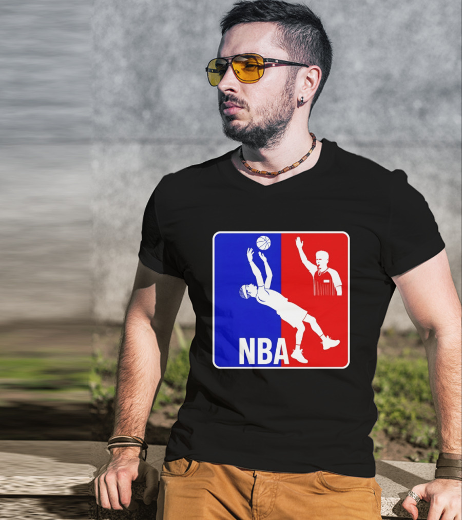 NBA 2026 SGA Flopping Moment OKC Thunder With Referee T-Shirt