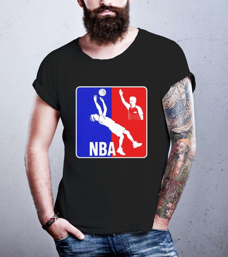 NBA 2026 SGA Flopping Moment OKC Thunder With Referee T-Shirt