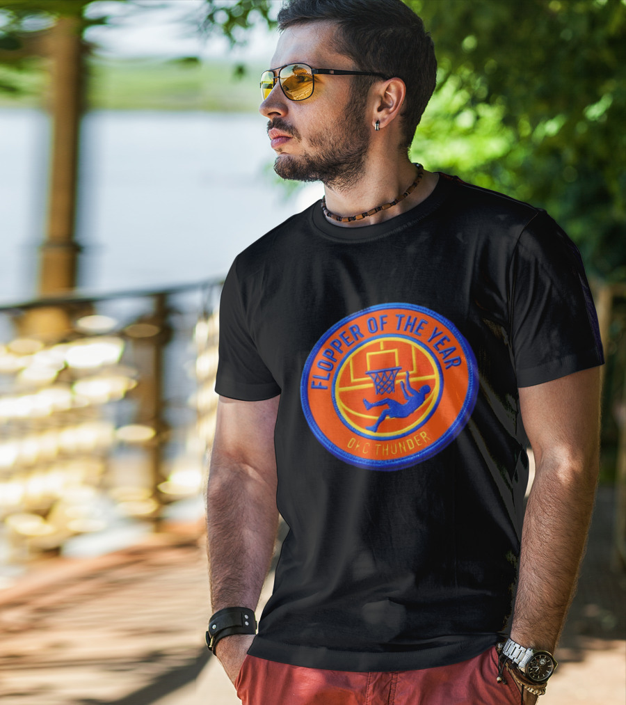 Flopper Of The Year OKC Thunder Basketball Humor SGA Moment T-Shirt