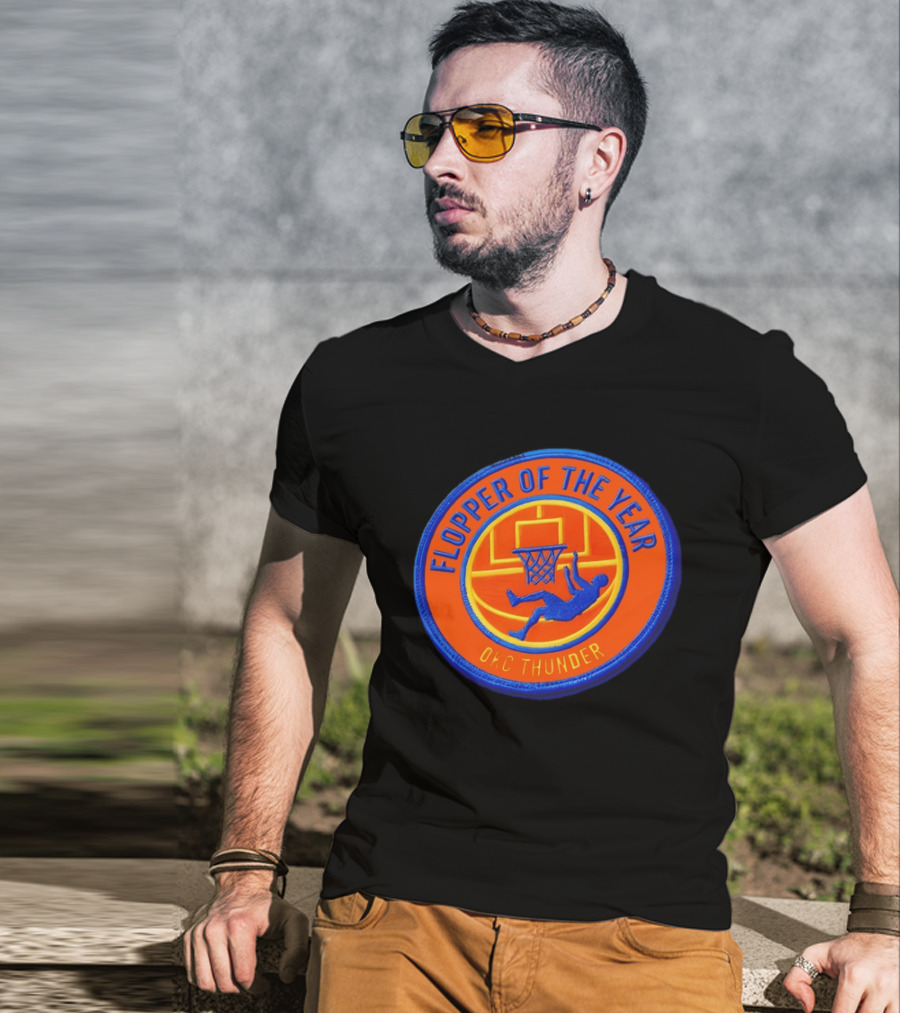 Flopper Of The Year OKC Thunder Basketball Humor SGA Moment T-Shirt