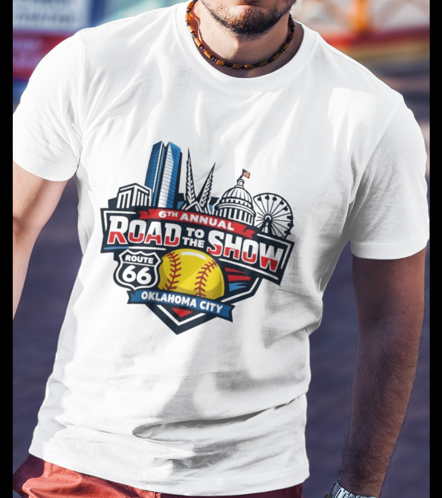 6th Annual Road To The Show Route 66 Oklahoma City T-Shirt