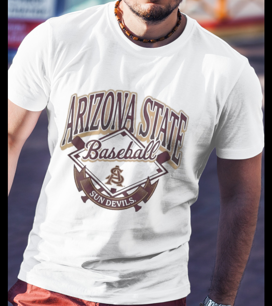 Arizona State Sun Devils Baseball 2026 White T-Shirt