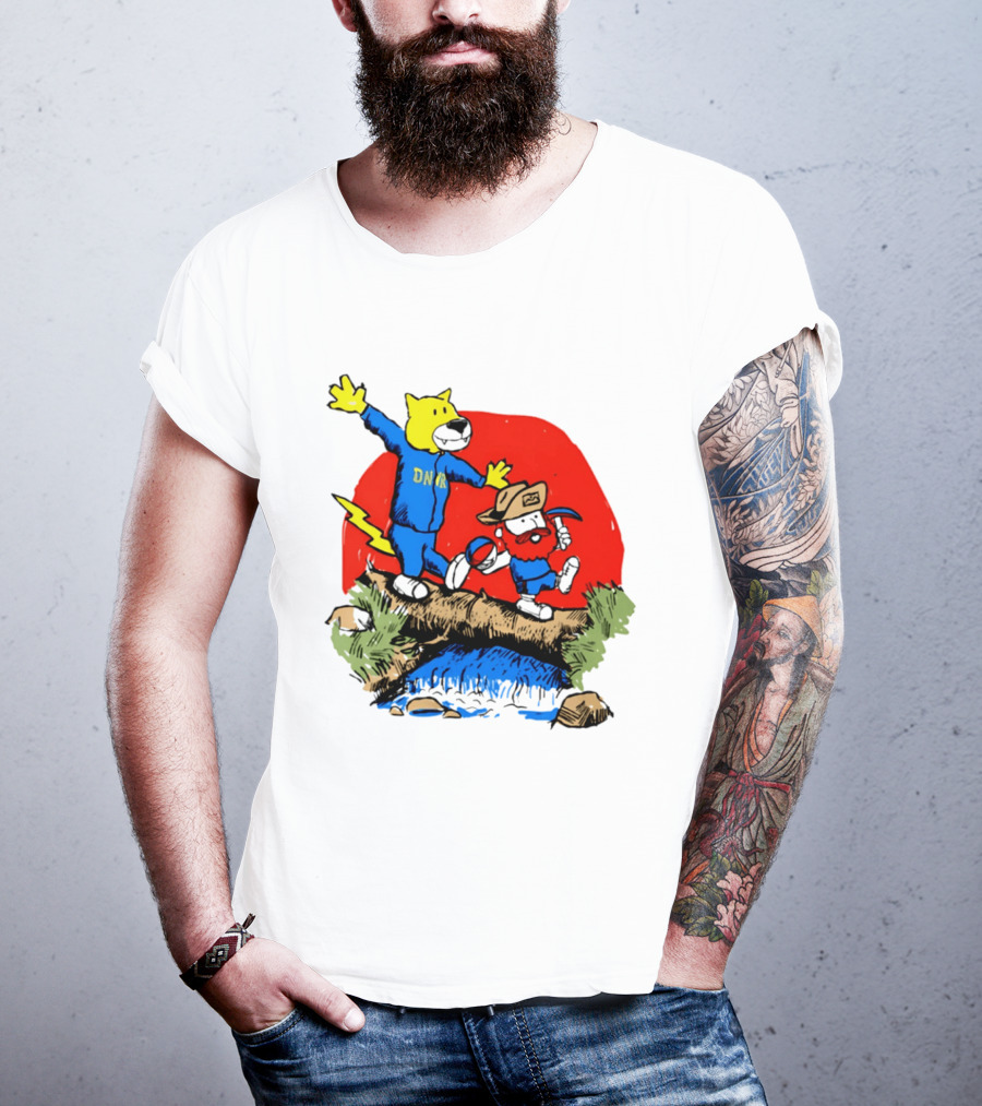 Buffalo Bills Football Cartoon Characters With DNR Sports T-Shirt