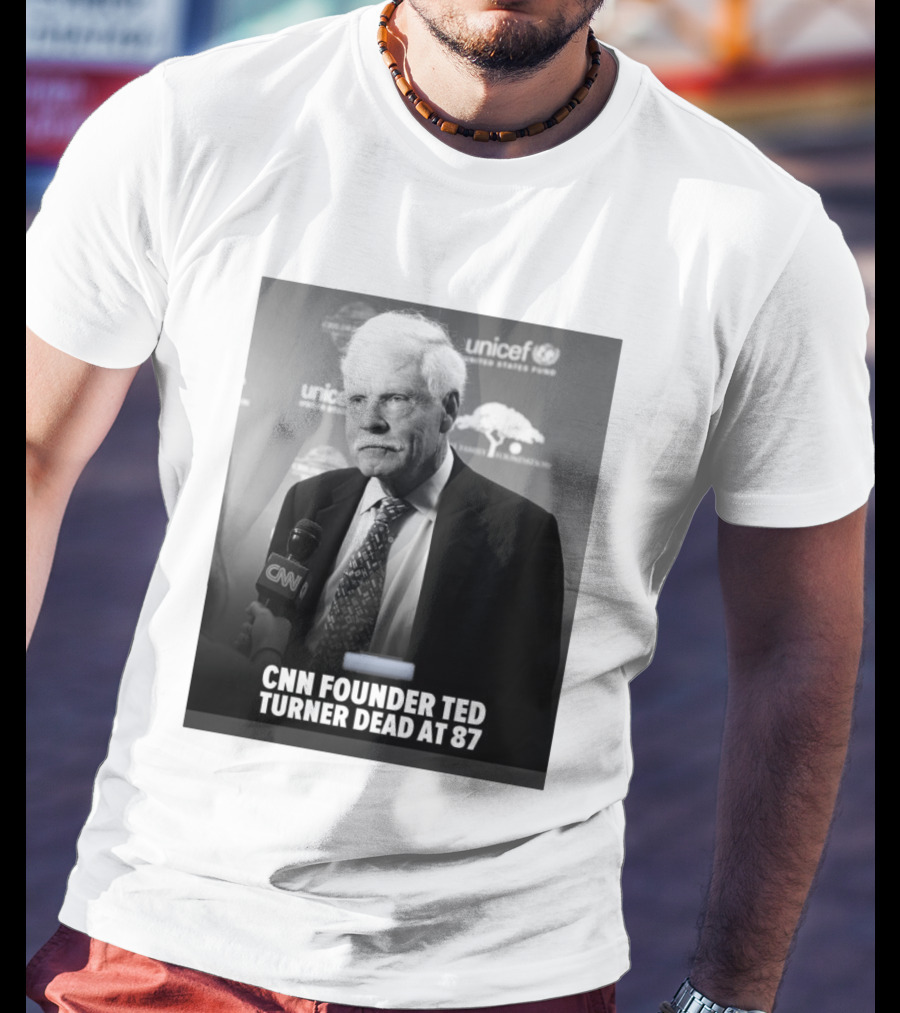 CNN Founder Ted Turner Dead At 87 UNICEF Interview T-Shirt