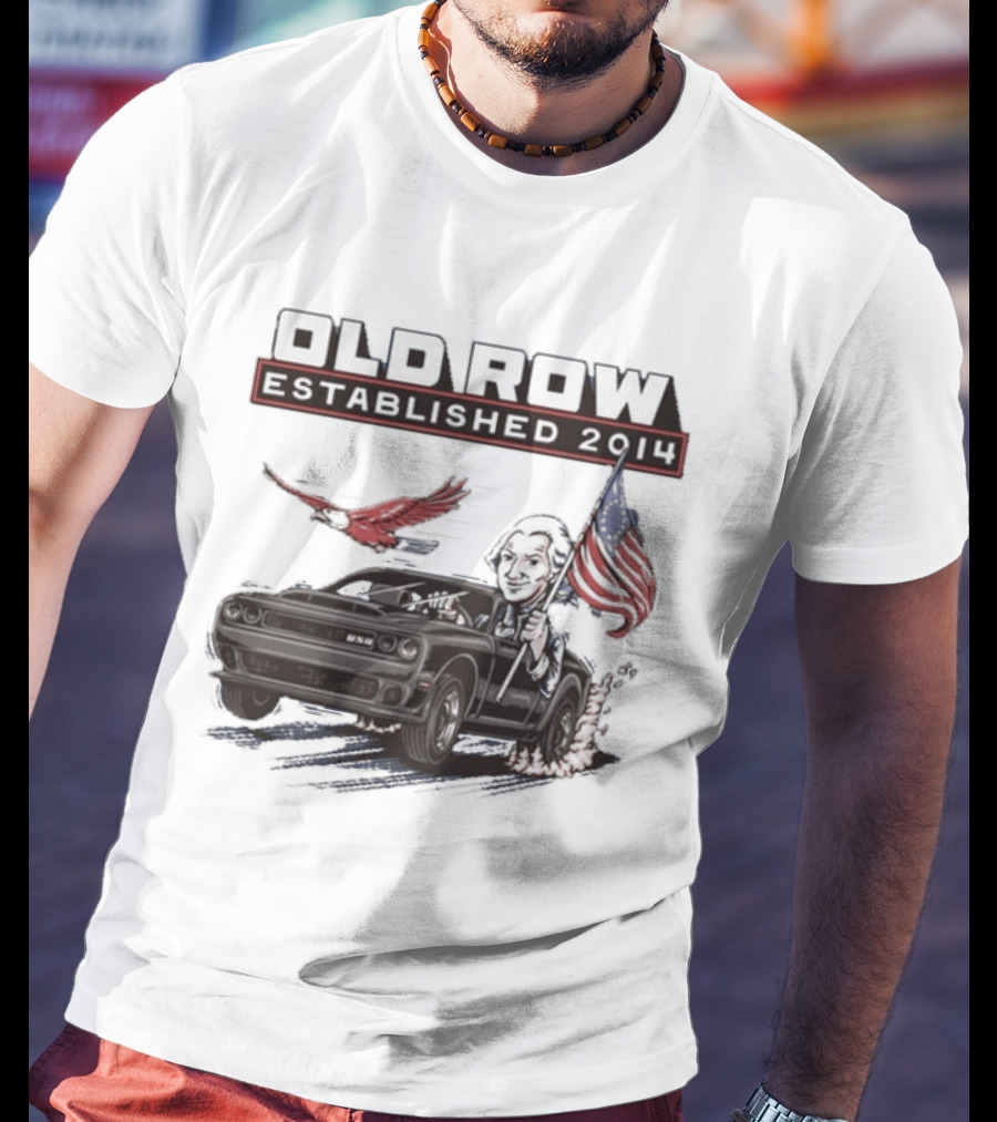 Old Row Established 2010 American Flag And Bald Eagle Patriotic T-Shirt