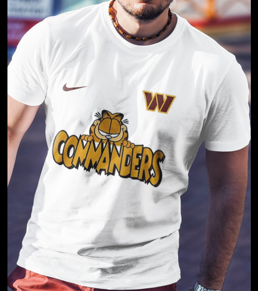 Nike Washington Commanders Garfield Collaboration Football Fan Collection T-Shirt